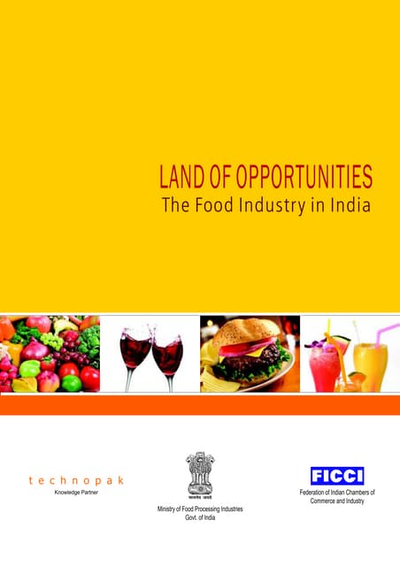 Scope and significance of food processing industry in India | PPTX