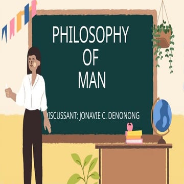 report on PHILOSOPHY OF MAN.pp report ontx