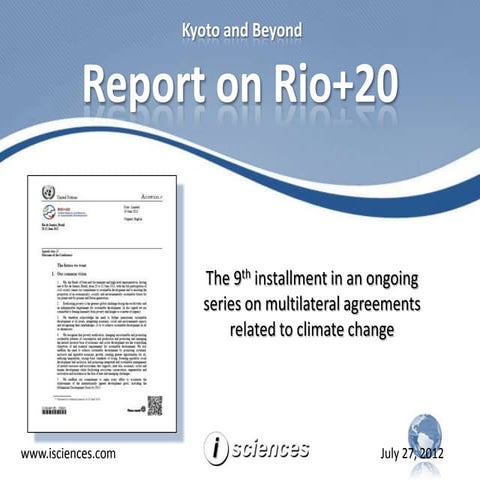 Report on Rio+20 UNCSD 2012 | PPSX