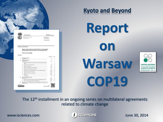 Report on Warsaw COP19