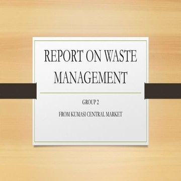 presentation on waste management