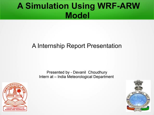 Internship Report Presentation 