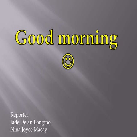 Report principles in teaching