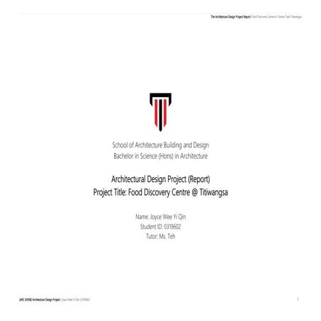 Architecture Design Project Report