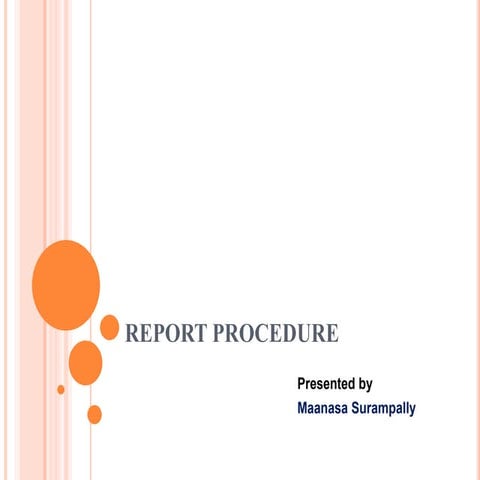 Report procedure | PPT