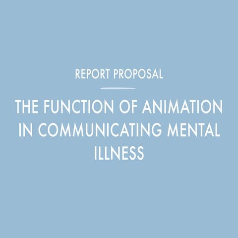 Report proposal presentation