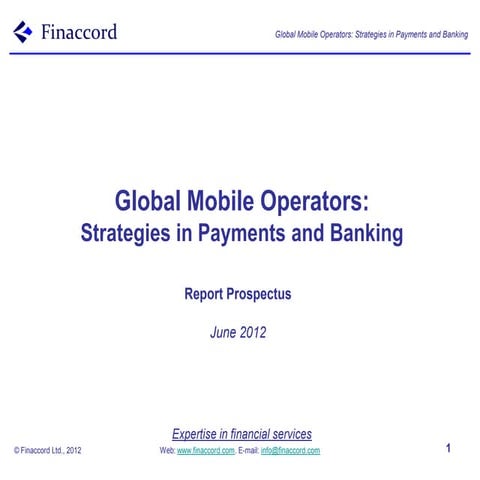 Report prospectus global_mobile_operators_strategies_payments_banking