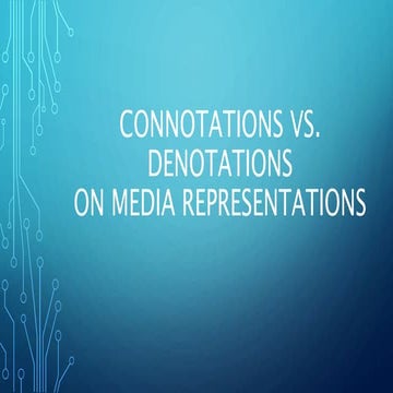 Connotations and Denotations