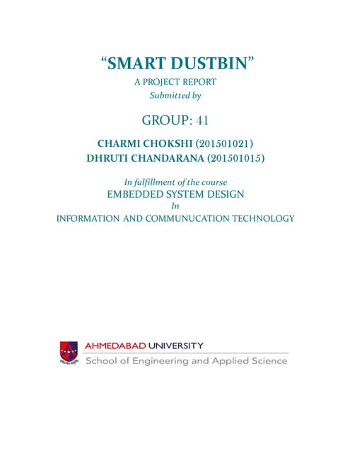 Report smart dustbin