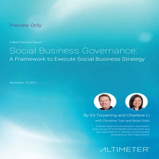 [Report] Social Business Governance...
