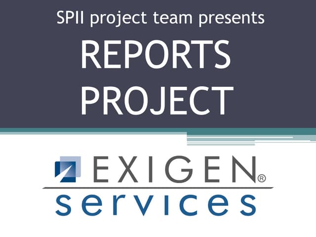 Reports Project