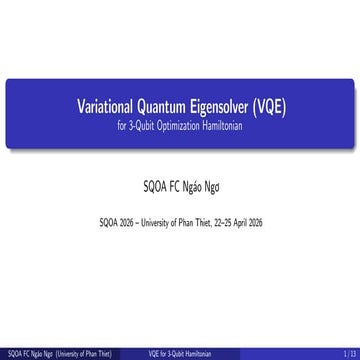 The Variational Quantum Eigensolver | PPTX