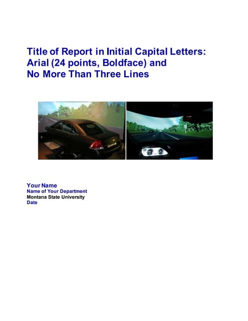 Report template