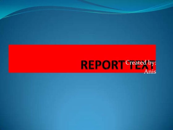 Report text | PPSX