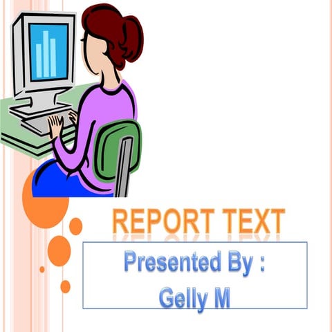 Report text custom animation | PPSX