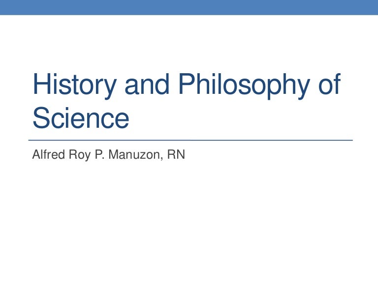 history and philosophy of science