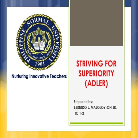 Adler's theory of striving for superiority 