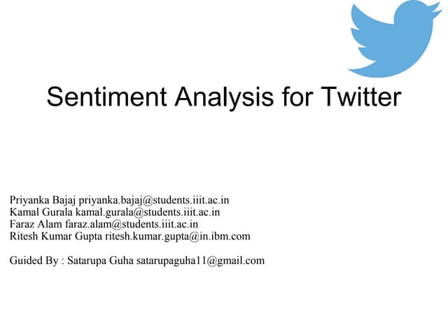Sentiment Analysis