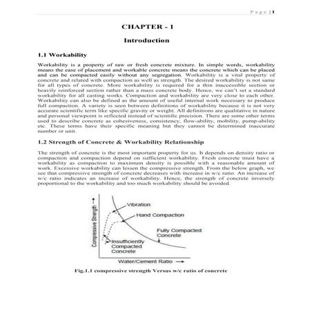 Minor Report file - To understand the behavior of strength and workability  b...