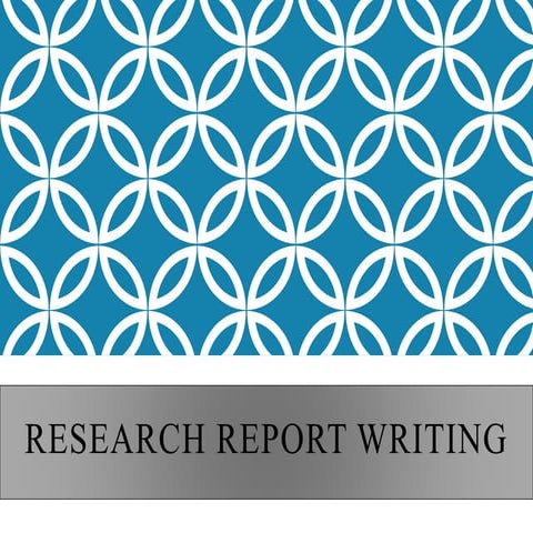 Report writing