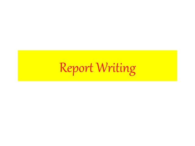 Report Writing in majority of business fields.pptx