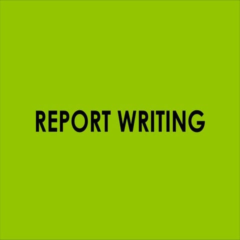 field-reports.ppt