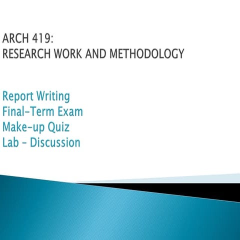Report Writing Presentation for Students