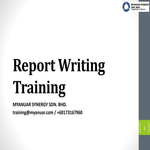 Audit Report Writing