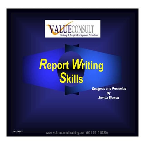 Report Writing Skills