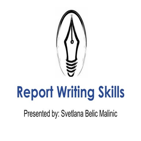 Report writing 