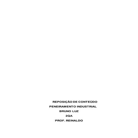 Reposição de conteúdo bruno luz 2 qa
