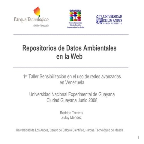 Repositorio Datos Ambientales Guayana2008