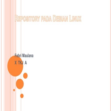 Repository pada debian linux