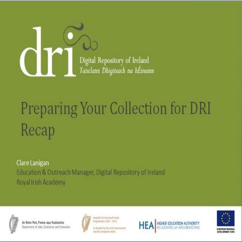 DRI Repository Training Overview