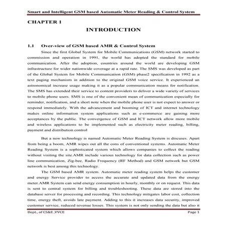 Repot on gsm based arm