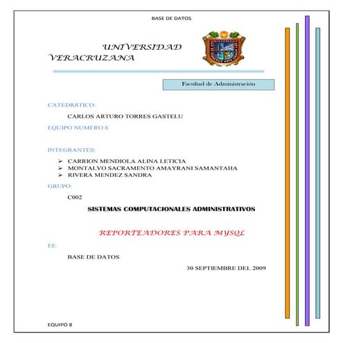 Repoteadores De Mysql2