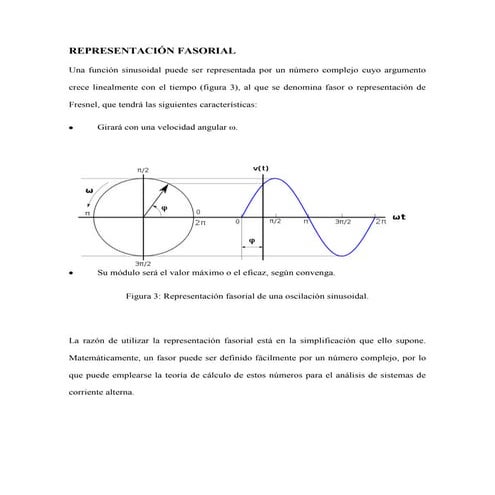 Representación fasorial | DOCX | Physics | Science