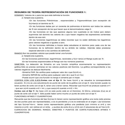 Representacion de funciones 