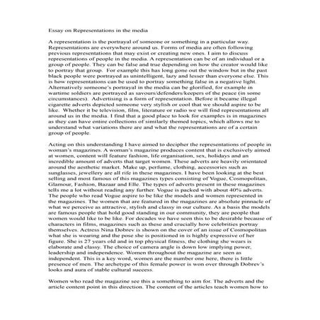 EDUQAS MEDIA STUDIES A LEVEL COMPONENT TWO SECTION B VOGUE AND THE BIG ...