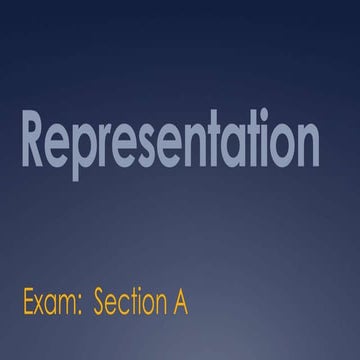 Lesson 1 - Representation | PPTX