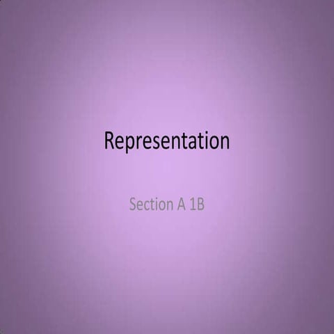 Representation