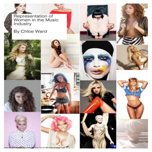 Representation Of Women In The Music Industry