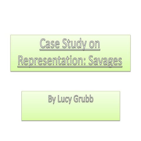 Representation case study