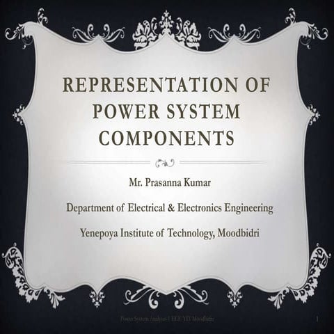 Representation of power system components