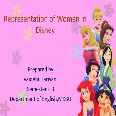 Representation of Women in Disney