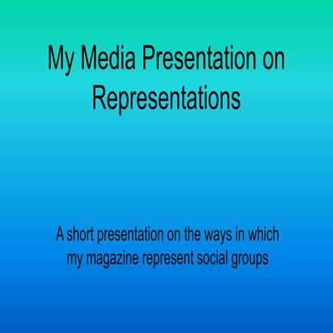 Representations powerpoint | PPT