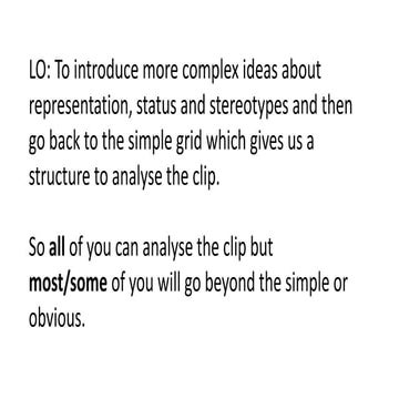 Representation status v sympathy