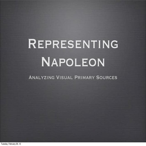 Representing napoleon | PDF