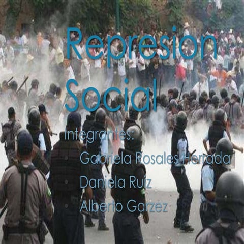 Represion social | PPTX