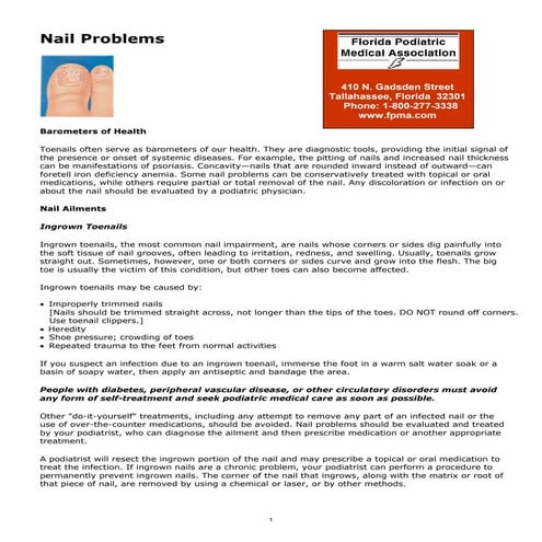 Nail problems: Diagnosis and Treatments